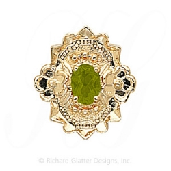 GS311 PD - 14 Karat Gold Peridot Slide 